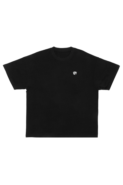 monogram tee black