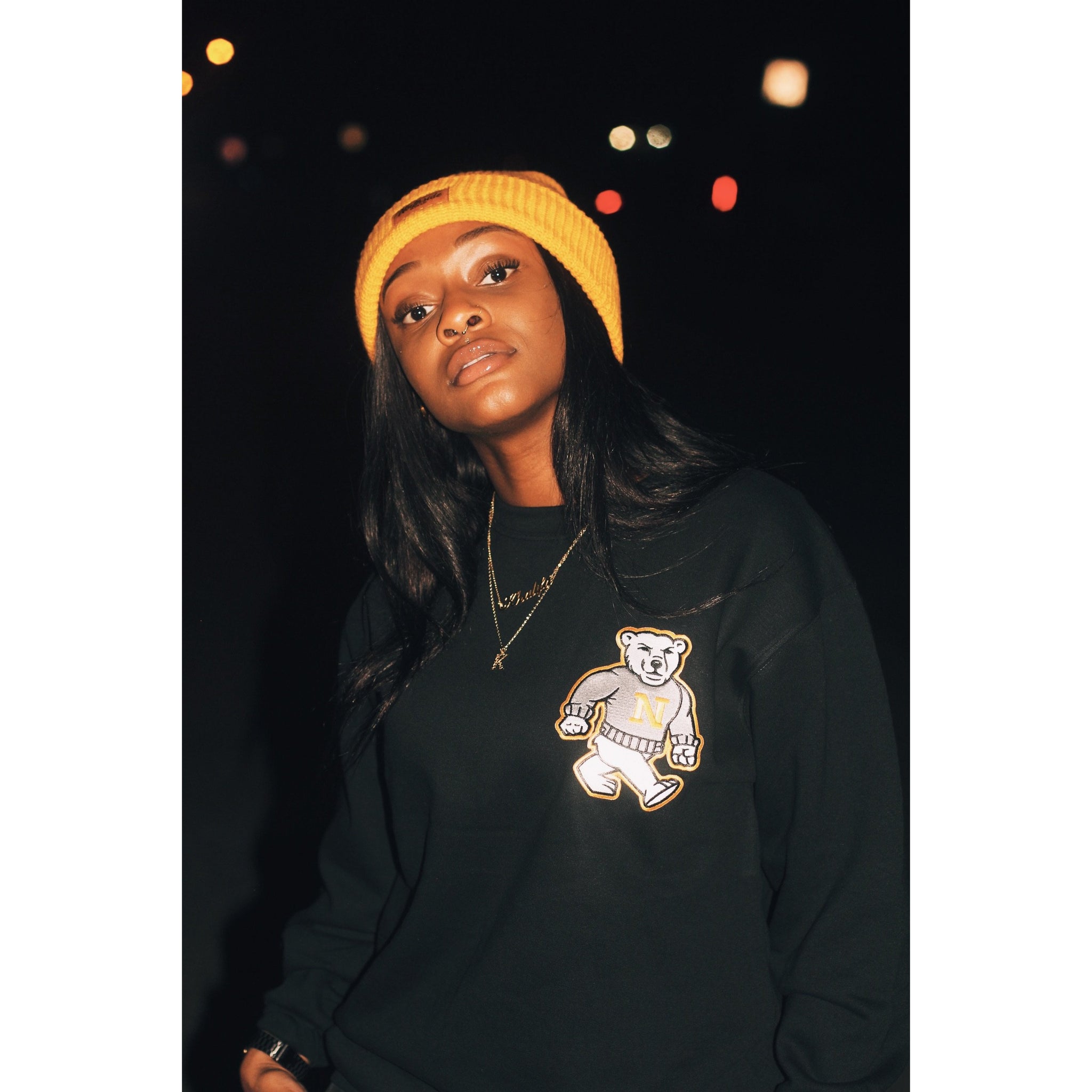 nanuk sweatshirt black - NSOTM